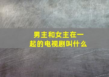 男主和女主在一起的电视剧叫什么