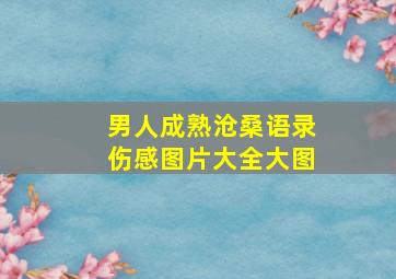 男人成熟沧桑语录伤感图片大全大图