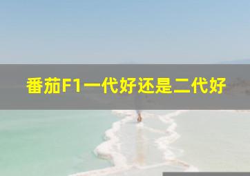 番茄F1一代好还是二代好