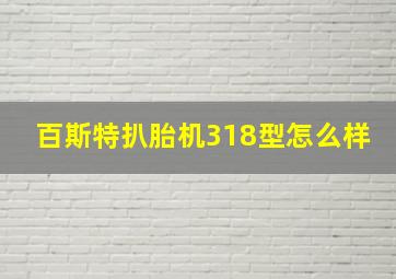 百斯特扒胎机318型怎么样