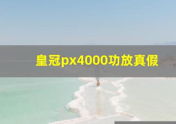 皇冠px4000功放真假