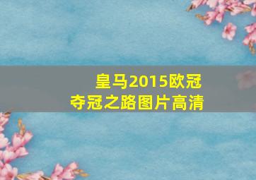 皇马2015欧冠夺冠之路图片高清