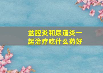 盆腔炎和尿道炎一起治疗吃什么药好