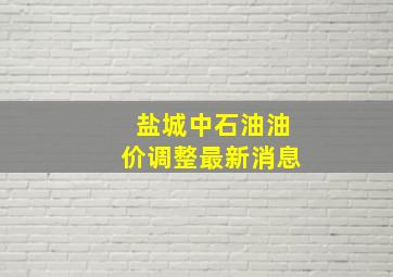 盐城中石油油价调整最新消息