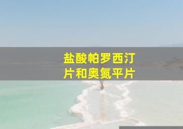 盐酸帕罗西汀片和奥氮平片