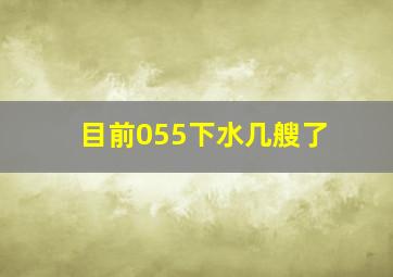 目前055下水几艘了