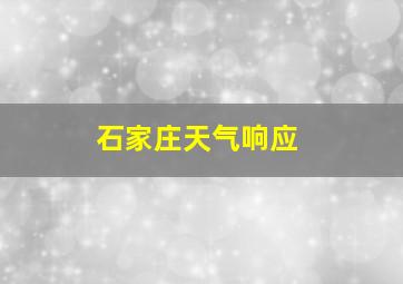 石家庄天气响应