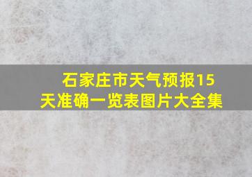 石家庄市天气预报15天准确一览表图片大全集