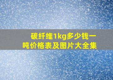 碳纤维1kg多少钱一吨价格表及图片大全集