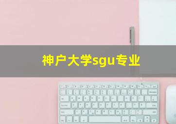 神户大学sgu专业