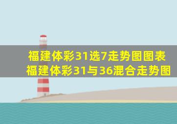 福建体彩31选7走势图图表福建体彩31与36混合走势图