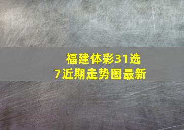 福建体彩31选7近期走势图最新