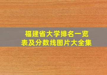 福建省大学排名一览表及分数线图片大全集