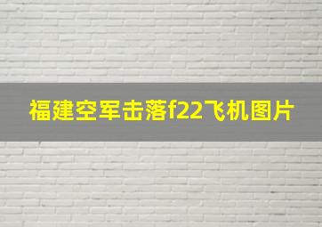 福建空军击落f22飞机图片