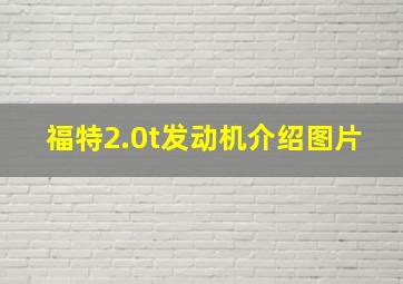 福特2.0t发动机介绍图片