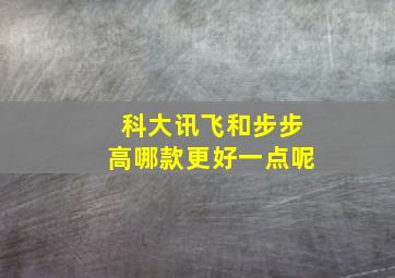 科大讯飞和步步高哪款更好一点呢