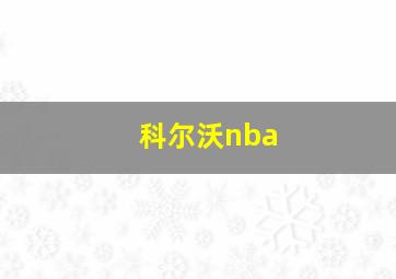 科尔沃nba