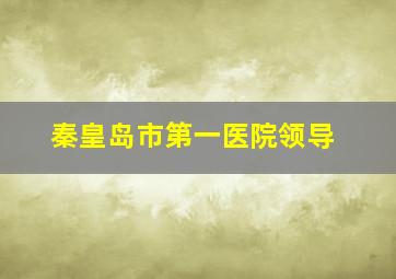 秦皇岛市第一医院领导