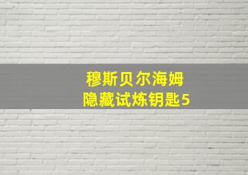 穆斯贝尔海姆隐藏试炼钥匙5