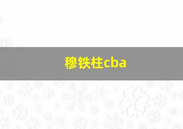 穆铁柱cba