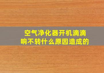 空气净化器开机滴滴响不转什么原因造成的