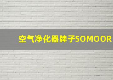 空气净化器牌子SOMOOR