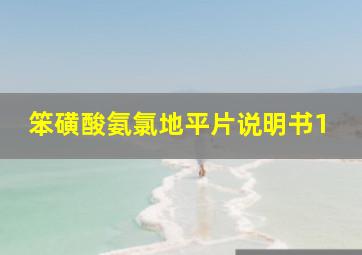 笨磺酸氨氯地平片说明书1