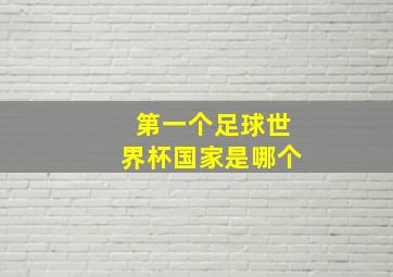 第一个足球世界杯国家是哪个