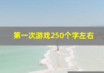 第一次游戏250个字左右