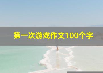 第一次游戏作文100个字