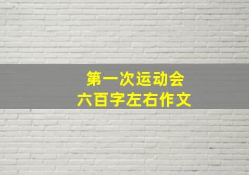 第一次运动会六百字左右作文