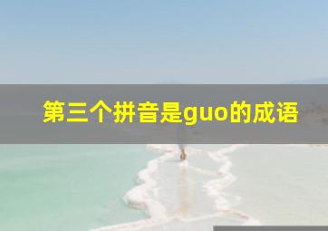 第三个拼音是guo的成语