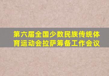 第六届全国少数民族传统体育运动会拉萨筹备工作会议