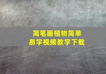 简笔画植物简单易学视频教学下载