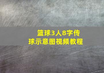 篮球3人8字传球示意图视频教程