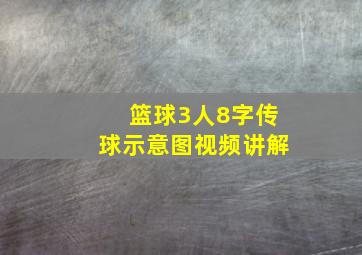 篮球3人8字传球示意图视频讲解