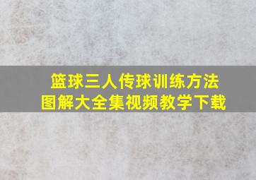 篮球三人传球训练方法图解大全集视频教学下载