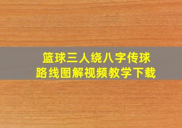 篮球三人绕八字传球路线图解视频教学下载