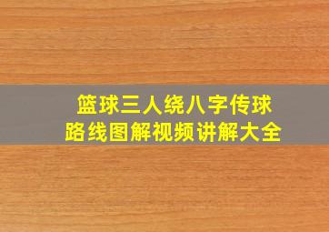 篮球三人绕八字传球路线图解视频讲解大全