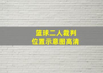 篮球二人裁判位置示意图高清