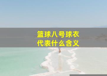 篮球八号球衣代表什么含义