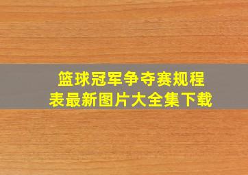 篮球冠军争夺赛规程表最新图片大全集下载