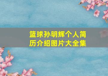 篮球孙明辉个人简历介绍图片大全集