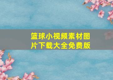 篮球小视频素材图片下载大全免费版