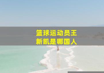 篮球运动员王新凯是哪国人