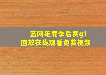 篮网雄鹿季后赛g1回放在线观看免费视频