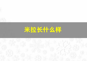 米拉长什么样