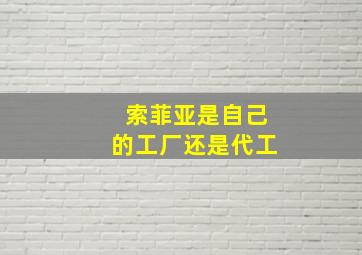 索菲亚是自己的工厂还是代工