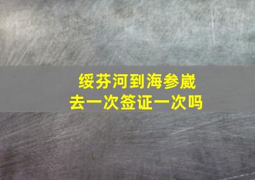 绥芬河到海参崴去一次签证一次吗