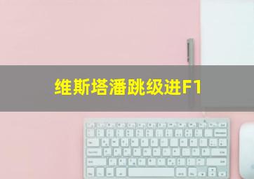 维斯塔潘跳级进F1